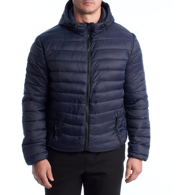 Herren-Steppjacke mit Kapuze US42127019