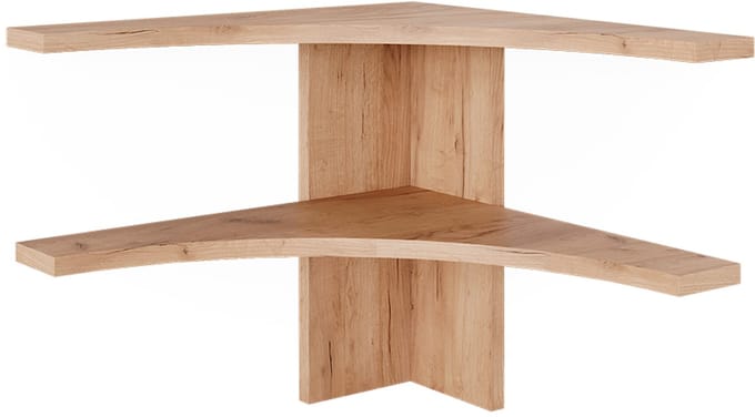 Vicco Roman Hoekplank – 43.5 x 37 cm Zand eik