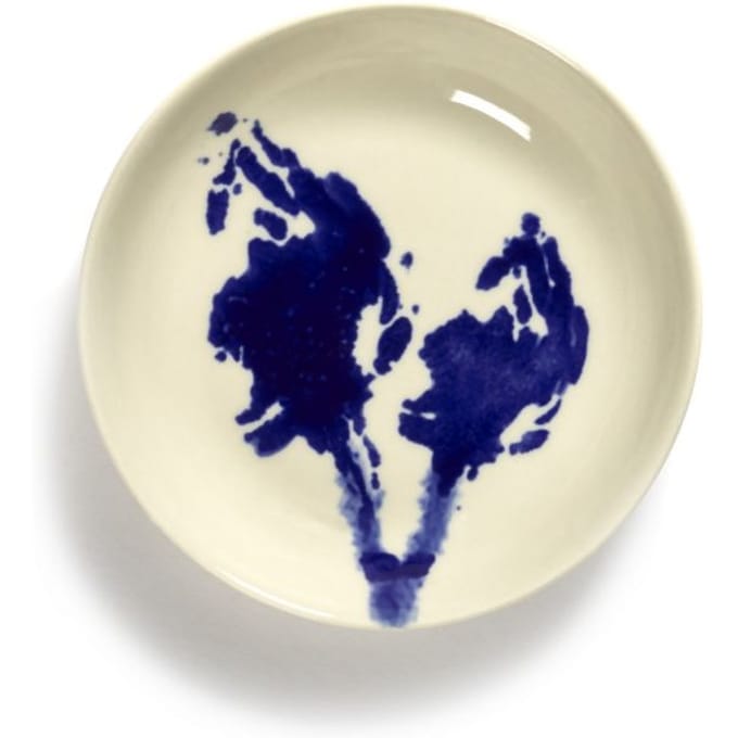 Serax Feast Schaal middel - Set - wit/ artisjok blauw