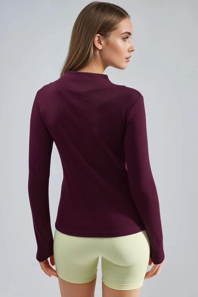 Slim Fit Halflange Colblouse
