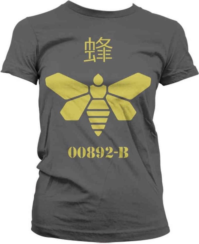 Breaking Bad Dames Tshirt -S- Methylamine Barrel Bee Grijs