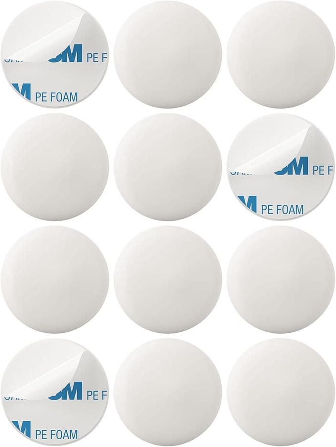 Famanu – Zelfklevende wandbuffer set 12 stuks – zonder boren – wanddeurstopper/deurbuffer