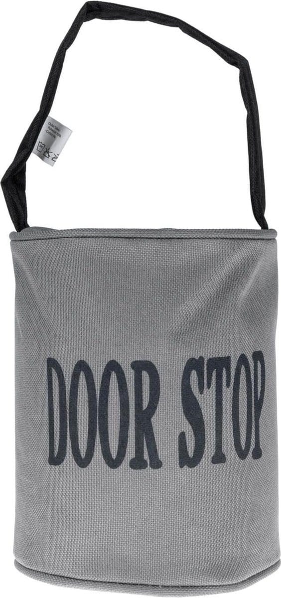 Homescapes deurstopper tas “Door Stop” met lus grijs 2600g
