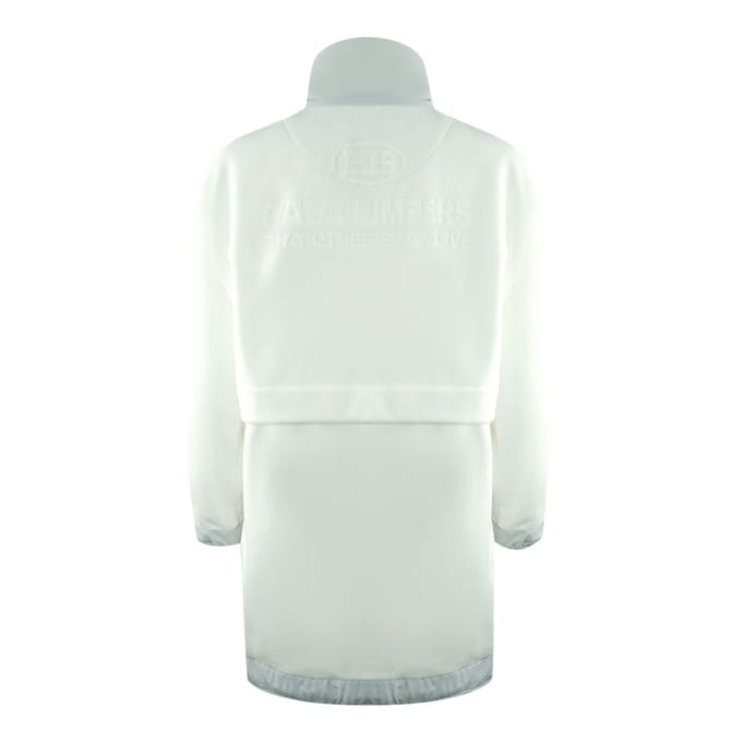 Parajumpers Oum Weisser langer Pullover zum uberziehen