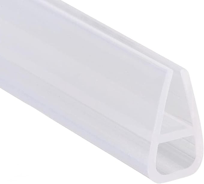 U-vormige Afdichtstrip Douchedeur en Badscherm - 2 Meter Waterdicht Rubber
