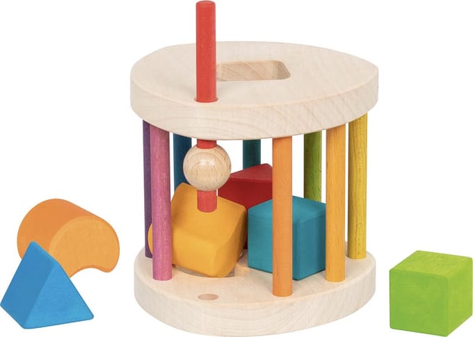GOKI Sorteerdoos - Kleuren - 13X12,5X12,5Cm - Educatief - 1 Jaar
