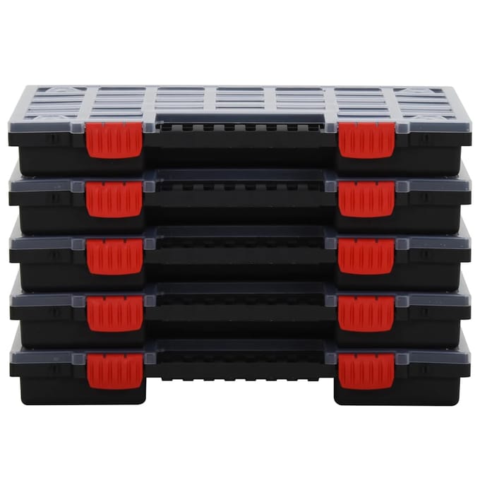 vidaXL - Assortimentsdozen - 5 - st - 40x30x5 - cm - polypropeen