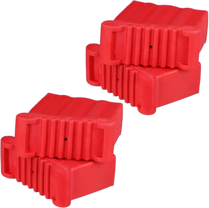 Ladder Voet Pads - Trap Stabilisatoren - Veilig Werken - Antislip Basis - 4 Stuks - Rood
