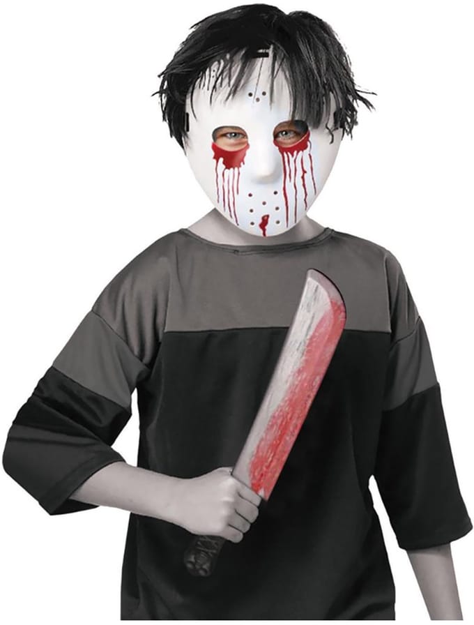 Masker Jason met nep mes