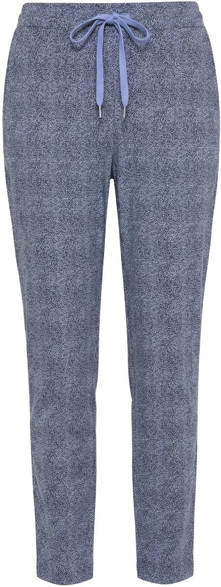 MIAMODA - Dames - Broek luipaardmotief elastische tailleband - Grijs - Maat 48