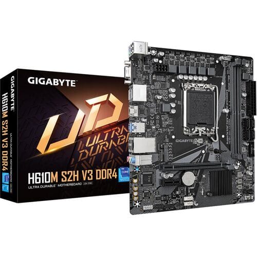 GIGABYTE H610M S2H V3 DDR4 Moederbord - Intel H610 - Intel LGA1700 - DDR4 RAM - Micro-ATX