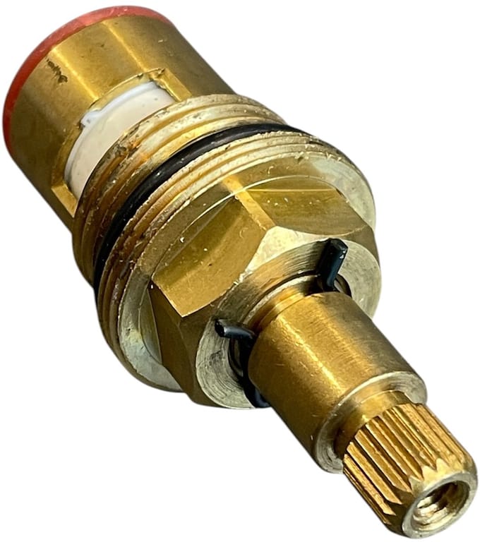 Kraanbovendeel Keramisch 1/2" Rood