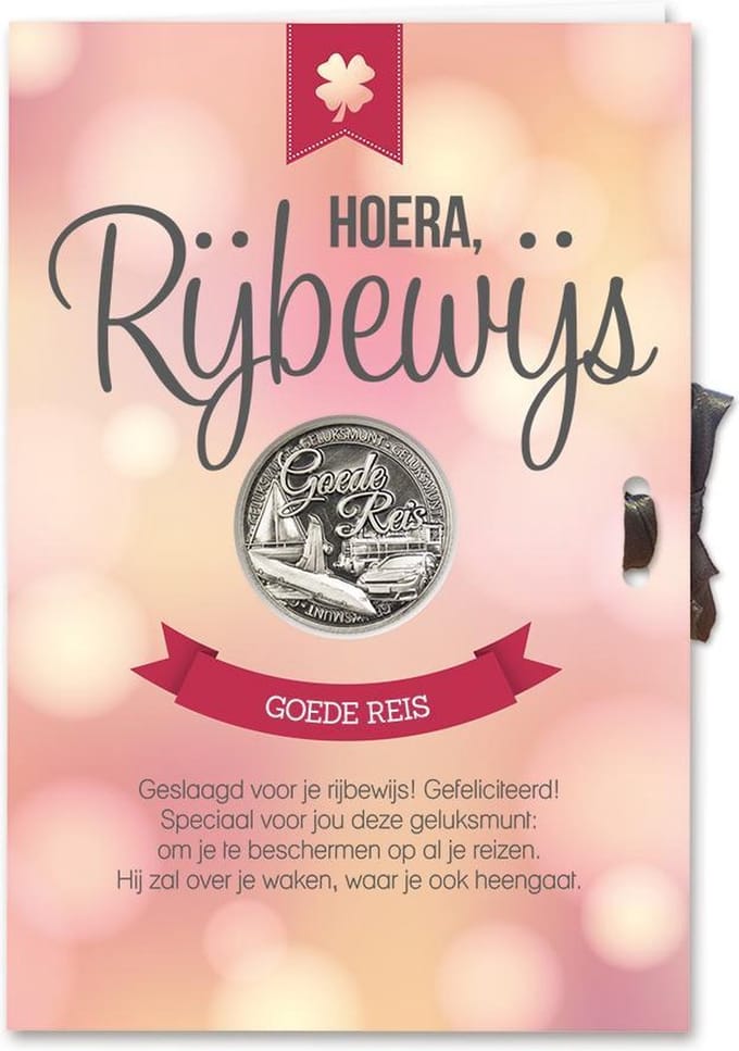 Geluksmunt Giftcard Hoera Rijbewijs
