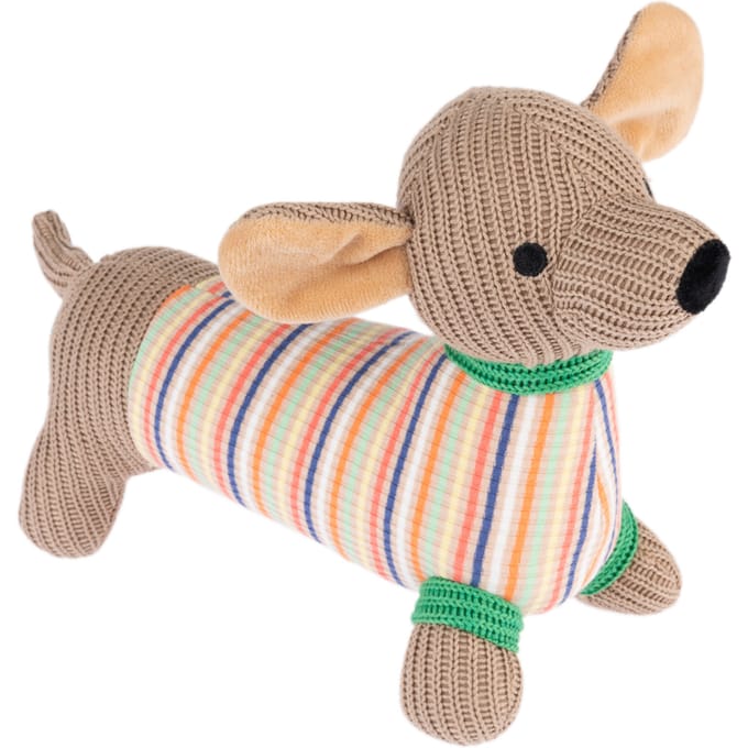 TIAKI Hondenspeelgoed Dackel Cooper - L 28 x B 10 x H 23 cm