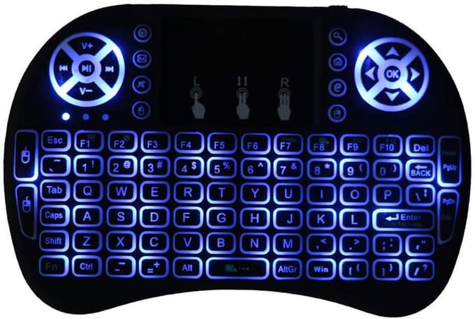 Mini Draadloos Toetsenbord met Backlight en Airmouse
