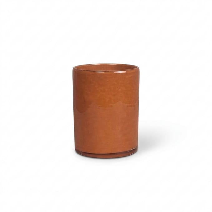 Sfeerlicht Gaby Cognac Bruin - Rond Glas - Gezellige sfeerverlichting
