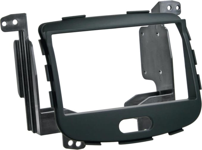 2-DIN Paneel geschikt voor Hyundai I10 (PA) 2008-2013 - Kleur: Rubbertouch zwart
