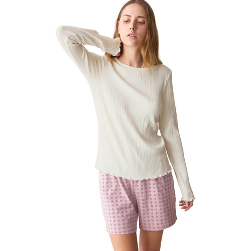 Pyjama-sets Triumph Pyjamatop met lange mouwen VERSATILE RIB