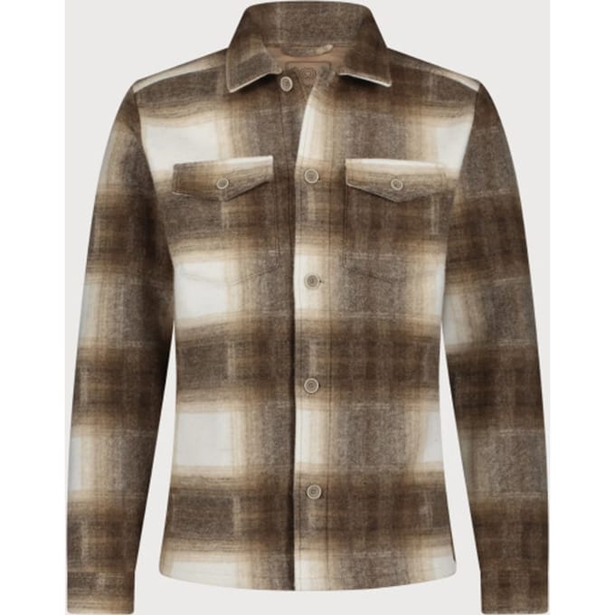 Blue Industry Ruitmotief overshirt |