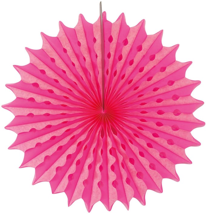 Honeycomb Waaier Neon Roze - 45cm