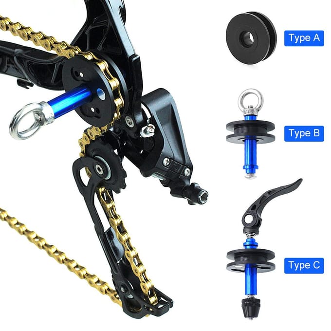 Fietskettinghouder Fietskettinghouder Houder Fietsen Dummy Hub Chain Keeper Racefietsketting Type A black