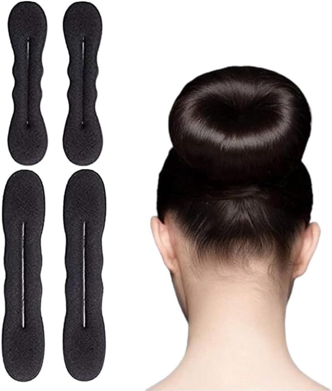 4 Stuks Magische Haarknopen Set - Haarstyling Tool voor Perfecte Kapsels