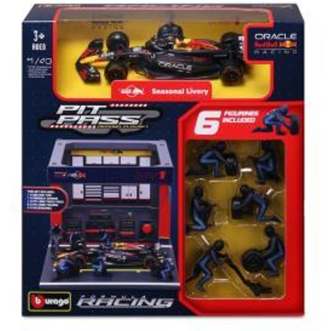 Bburago Burago Red Bull Pit Pass 1:43 met Max Verstappen Auto's op schaal