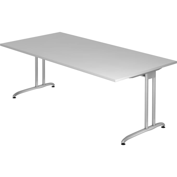 BELA 2E S | Bureau - Grijs 200 x 100
