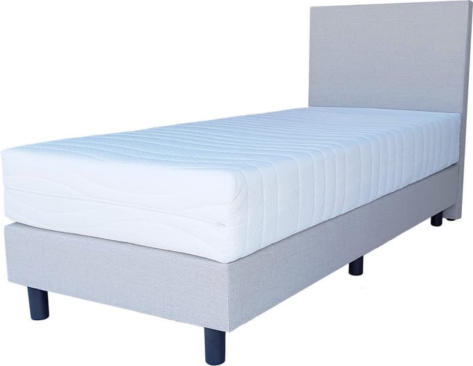 Boxspring Basic Beige- Pocketvering Matras - 90x200cm
