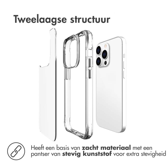 imoshion Hoesje - Geschikt voor Apple iPhone 14 Pro - Case - Transparant