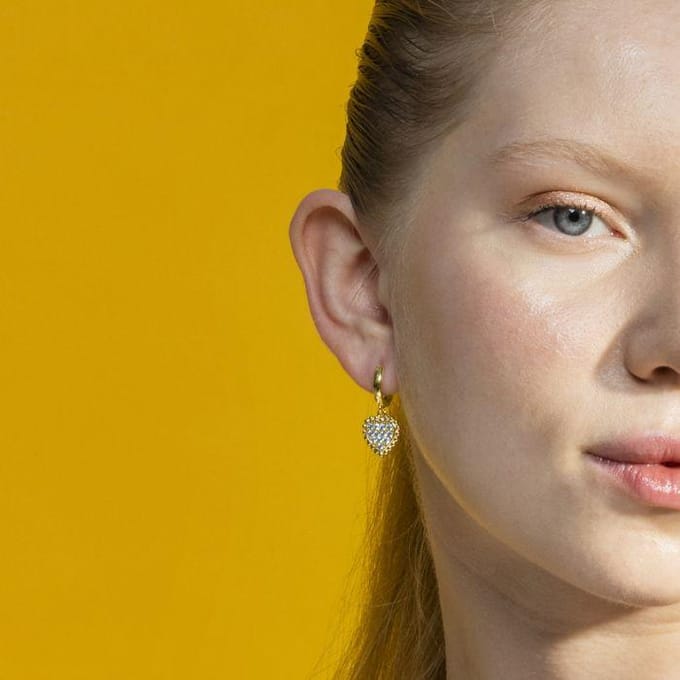 Luxenter 18k geelgoud vergulde briljant zirconia oorbellen - Daton