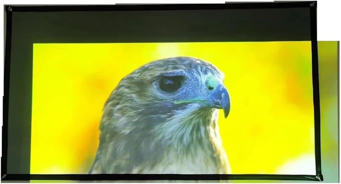 Projectiescherm - Projectorgordijn - Thuisbioscoop - Anti-licht reflectie - 72 Inch - Zwart