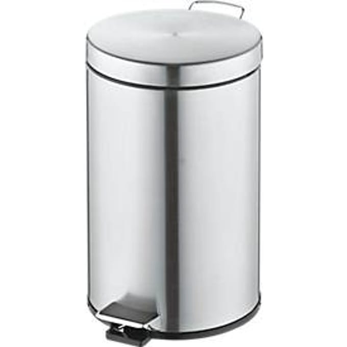 Pedaalemmer - 12 liter -  Ø 260 x H 420 mm - rvs