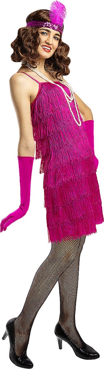 Funidelia | 1920s Flapper kostuum voor vrouwen - Maat: S - Roze