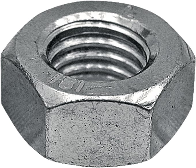Zeskantmoer - 6 mm x 10 mm - Gegalvaniseerd Staal