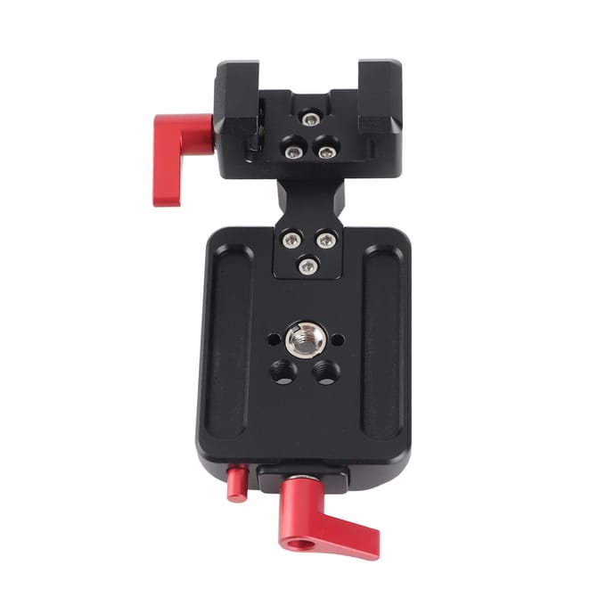 Plaque de montage de fixation pour rail avec griffe froide 14 38, support de caméra de prise de vue verticale pour RS3 RS2 RS3PRO gray