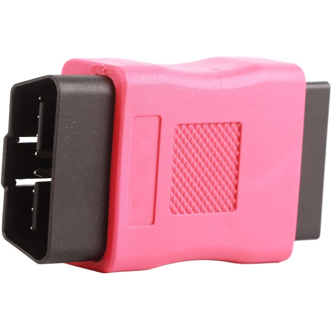 OBD2 Mannelijk naar Vrouwelijk Connector Adapter OBDII Stekker voor Voertuig Diagnostische Scantool pink