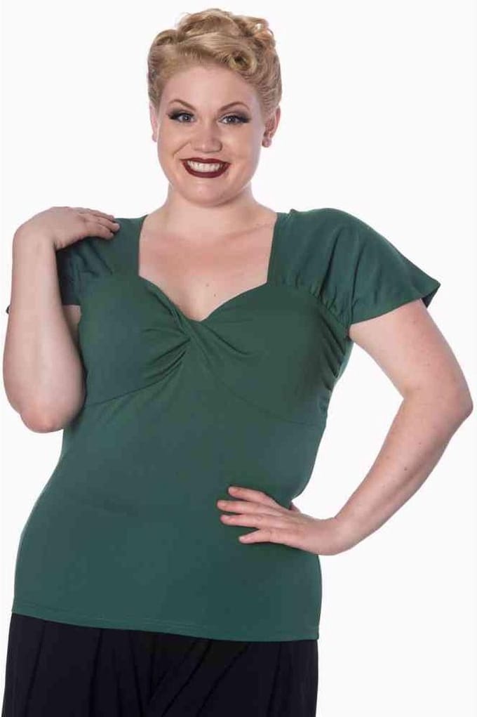 Dancing Days - SHE WHO DARES Top - L - Groen