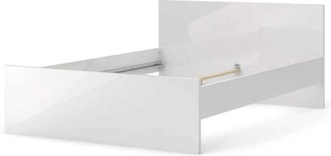 Nada bed 140*200 cm wit hoogglans.