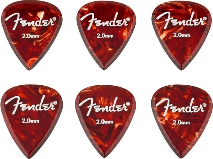 Fender Aero acrylic Plectrum 2.00 mm 6-pack