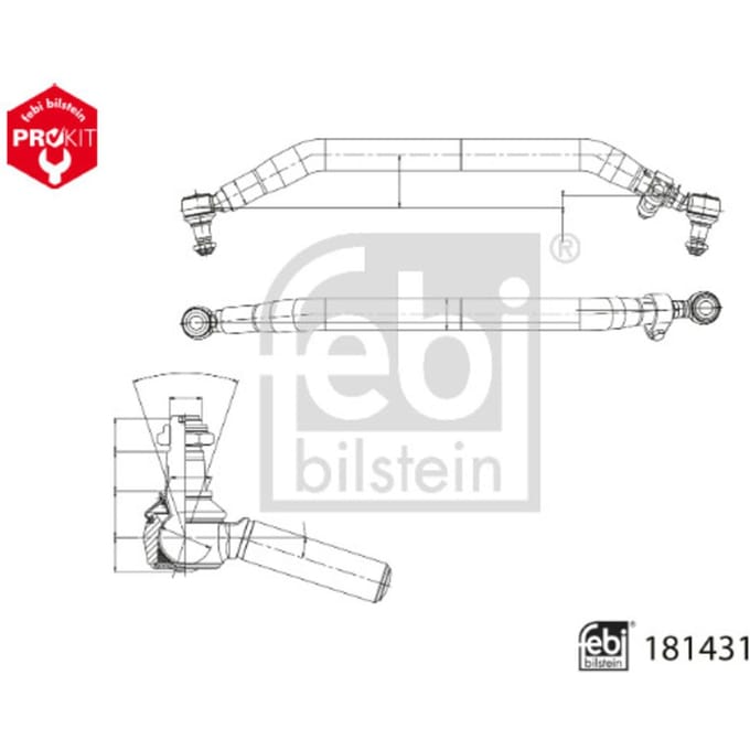 Spoorstang FEBI BILSTEIN 181431