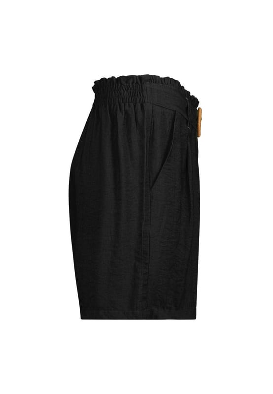 Sublevel Shorts - STRUCTURED SHORTS WITH BELT - XS tot S - voor Vrouwen - zwart