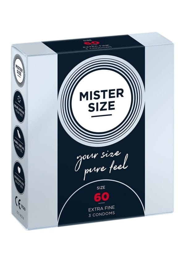 MISTER SIZE 60 Ultra Dunne XL condooms (3 pack)