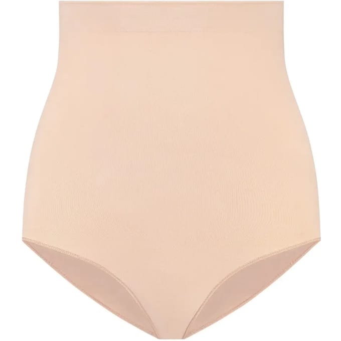 Bye Bra Soft Touch Seamless Mid Waist Brief, Beige, M