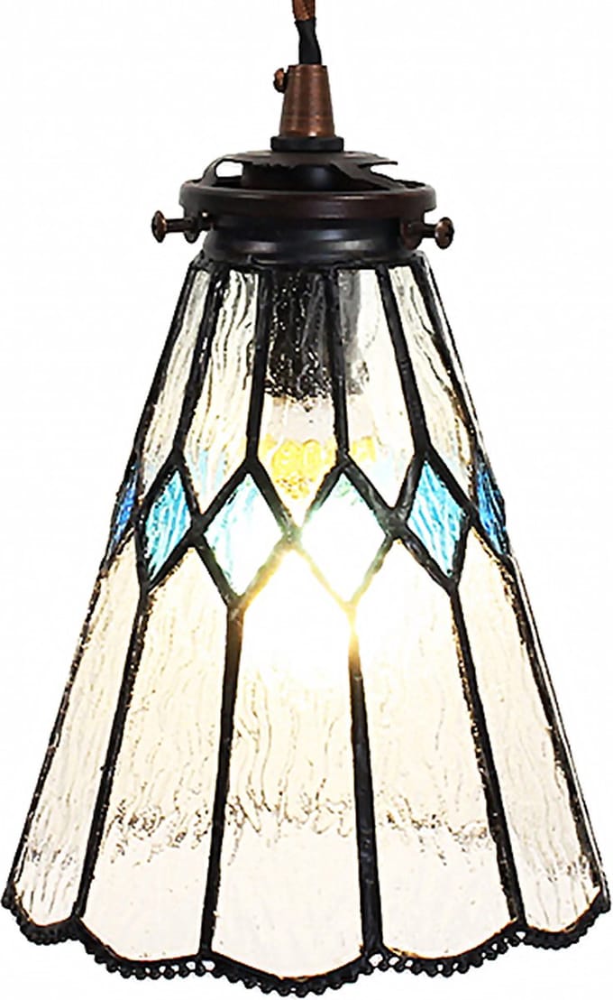 Lumilamp Hanglamp Tiffany Ø 15x115 cm Transparant Glas