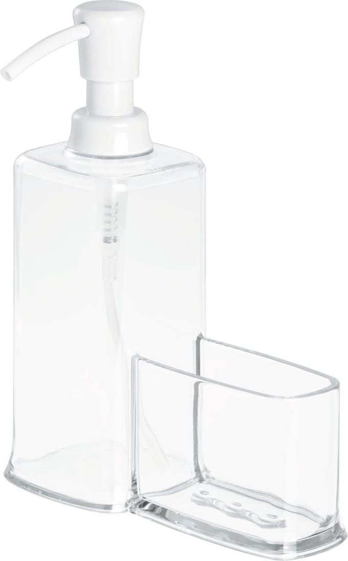 iDesign - Vella Zeepdispencer Caddy - Kunststof - Transparant