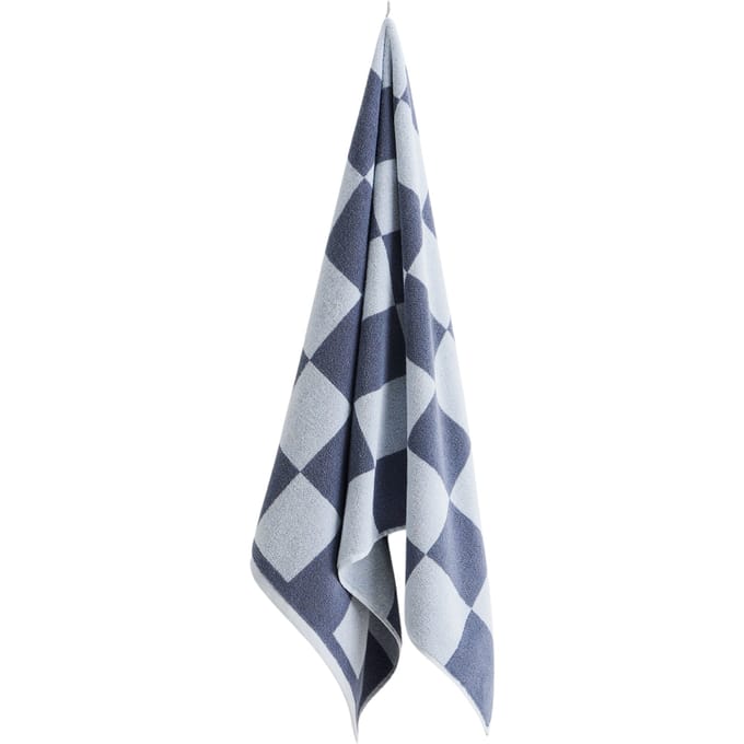 HAY Check Badhanddoek - steel blue