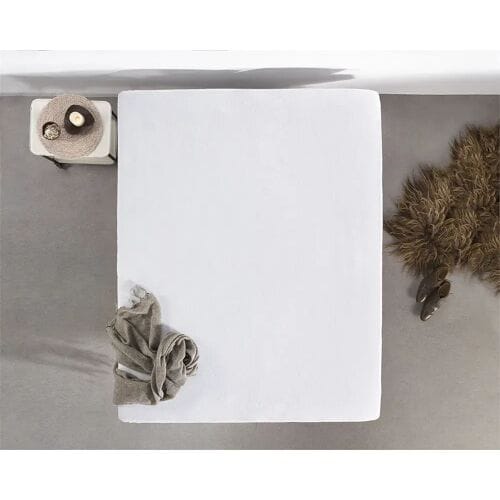 Sleeptime Molton Hoeslaken - Waterdicht Matrasbeschermer - 180x200/220 - Wit