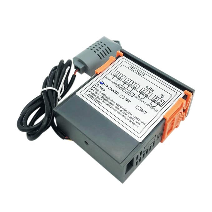 STC-3028 Digitale Temperatuur Vochtigheid Controller Meter Intelligente Thermostaat Humidistaat 220V white