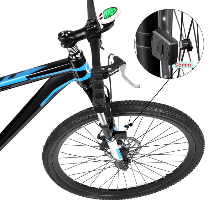 Fietssnelheidsmeter Bekabelde/draadloze fietscomputer Kilometerteller Fietssnelheidsmeter Wired wit
